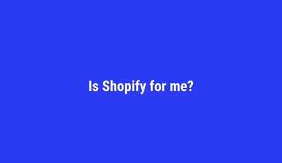 Who is Shopify good for?