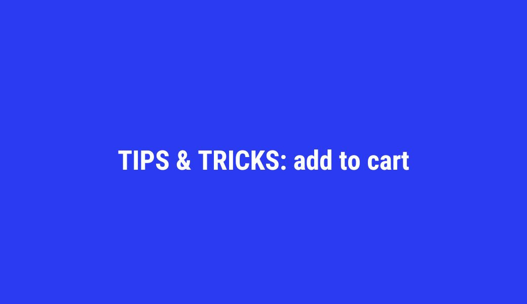 Add to cart button ux